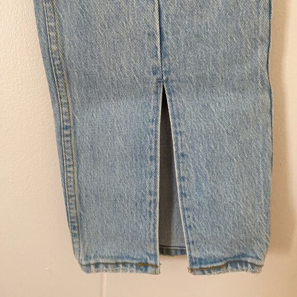 Abercrombie & Fitch Ultra High Rise 90s Straight Jeans Split Vent Hem Size 25 - Picture 6 of 7